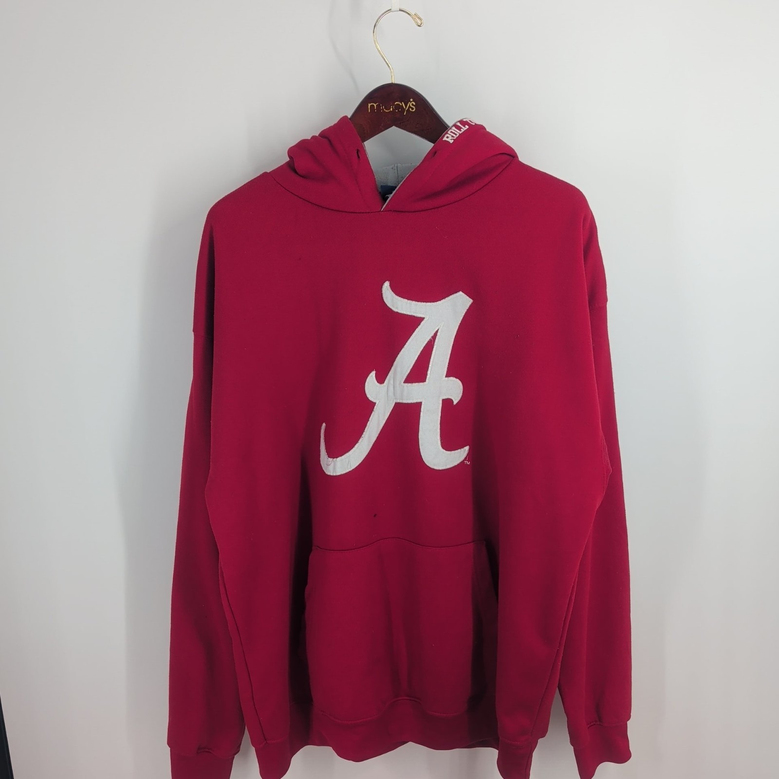 Alabama Crimson Tide Football Ncaa Ovb Oldvarsity Brand Pullover Hoodie Red